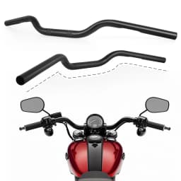 Motorcycle 22mm 25mm Drag Bar Handlebar Handle Dimpled For Harley Sportster XL883 XL1200 X48 Dany Softail Fat Bob Boy FLST FXST