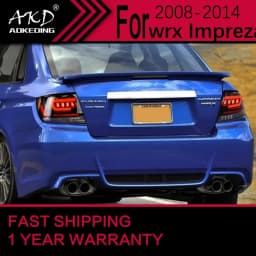 Car Lights for Subaru Impreza LED Tail Light 2008-2014 wrx Rear Stop Lamp Brake Signal DRL Reverse Automotive Accessories