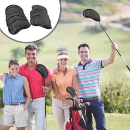 Golf Iron Covers 10pcs Iron Head Covers PU Leather Club Covers Head Covers Waterproof Iron Headcover Wedge Golf Iron Cover For