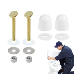 Toilet Fixing S Set Durable Toilet Cover Set Toilet Parts Wear-Resistant S Nut Cover Set Toilet Floor S Caps Set For Home Hotel