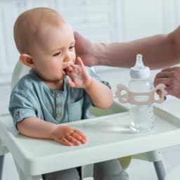 Baby Bottle Handles Safety Grip Silicone Bottle Handles for Hegen Bottle and Other Dia 6-7cm Wide-Neck Bottle Holder