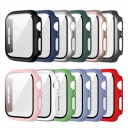 Glass+Cover For Apple Watch case 45mm 41mm 44mm 40mm 42mm 38mm correa Accessorie Screen Protector iwatch series 5 4 6 SE 3 7 8 9