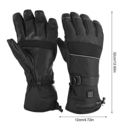 Heated Gloves For Winter Skiing Heating Thermal Gloves Rechargeable Cycling Thermal Mitten 3 Gear Adjustable Full Finger Glove