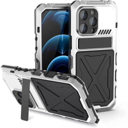 Heavy Duty Protection Armor Metal Aluminum Phone Case for iPhone 14 Pro Max 14 Plus Shockproof Cover