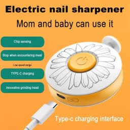 Baby Nail Clippers Safe Rechargeable File Manicure Set Safe For Toes And Fingernails With 6 Grinders For Baby Essentials For