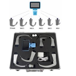 3.5' HD Touch Screen Anesthesia Digital Video Laryngoscope 6 Sizes Reusable Sterilizable Blades Optional