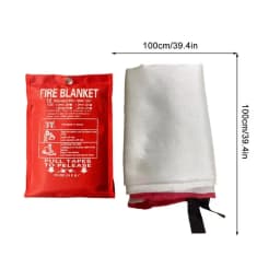 Fire Blanket For Home Fire Shelter Large Suppression Fiberglass Fire Retardant Blanket Portable Fireproof Emergencies Survival