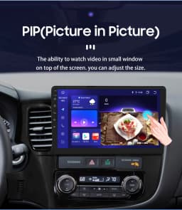 Hizpo 2 Din Android 13 For Mitsubishi Outlander 3 2012-2018 Car Multimedia Player Stereo CarPlay Navigation GPS Octa Core 7862