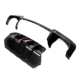 Rear Bumper Diffuser with LED Light for BMW 5 Series F10 M Sport 528i 530i M5 2010-2016 Bumper Lip Spoiler Diffuser Guard