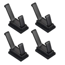 4PK Strong Magnetic Coat Hooks Rubber Coated Magnetic Hanger Mount Heavy Duty Metal Door Office Kitchen Refrigerator