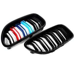 For BMW M6 F06 F12 F13 650i 640i Gloss Black Front Kidney Grille Grill M-Color