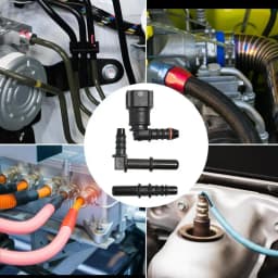 Quick Connect Oil Hose Fittings Car Oil Hose Coupler Connector Pipe Adapter Replacement Quick Connector 3 Pcs Oil System