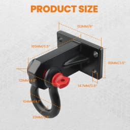 Led Light Bar Mount Bracket W/shackle Tow Hook for Dodge RAM 2500/3500 2010-2019