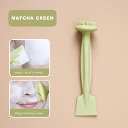 Makeup Remover Brush For Face Comfortable Facial Pore Cleansing Brush Reusable Double Head Silicone Face Washing Scrubber