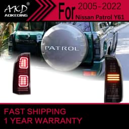 Car Lights for Nissan Patrol Y61 LED Tail Light 2005-2022 Y61 Rear Stop Lamp Brake Signal DRL Reverse Automotive Accessories