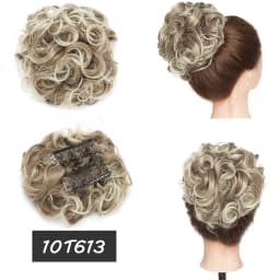BENEHAIRSynthetic LARGE Comb Clip In Hair Extension Curly Chignon Hair Pieces Women Updo Cover Hairpiece Ponytails Hair Bun