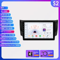 Hizpo Car Auto Radio GPS For Nissan Sylphy B17 Sentra 2013 2014 2015 2016 2017 2018 Head Unit Android Navigation Player Stereo