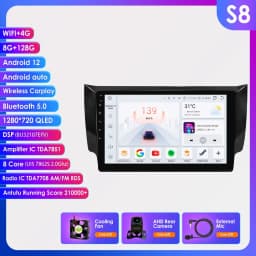 Hizpo Car Auto Radio GPS For Nissan Sylphy B17 Sentra 2013 2014 2015 2016 2017 2018 Head Unit Android Navigation Player Stereo