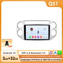 Hizpo AI Voice Android Auto Radio for VW Volkswagen Tiguan 1 NF 2006 2008-2016 4G Car Multimedia GPS 2din Wireless CarPlay 6115