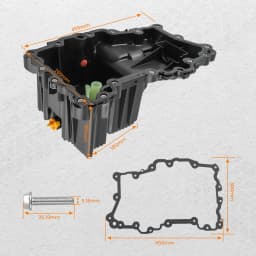 Engine Oil Pan w/ Gasket for 2015 2016 2017 Ford F-150 FL3Z6675B FL3Z6675A FL3Z6675C FL3Z6675D