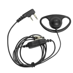 5pcs D Shape Earpiece with PTT Mic Headset For IC-F3011 F4011 F3001 F4001 F1000 F2000 F321 F4210 F3230 Two Way Radio--VBLL