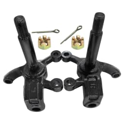 2PCS Disc Rotor Go Kart ATV 4 Stud Front Wheel Rim Hub Stub Axle for 110cc 125cc 150cc Quad Dirt Bike ATV Buggy