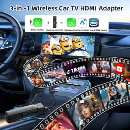 2026 Carlinkit Wired CarPlay to HDMI Adapter For Fire TV Stick Videos HDMI Streaming Box Faster Connect 2K Support HDMI Devices