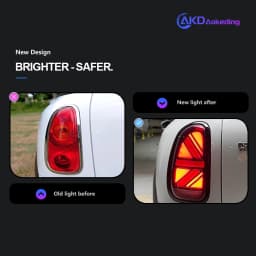 AKD Tail Lamp for MINI Cooper Countryman R60 LED Tail Light 2010-2016 R60 Rear Fog Brake Turn Signal Automotive Accessories