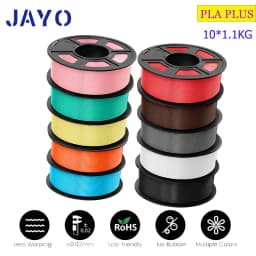 JAYO PLA/PETG/ABS/PLA PLUS/PLAMeta/PLAMATTE Filament 3D Print 1.75mm 10 Rolls 100% No Bubble FDM 3D Printer Materials DIY Gift