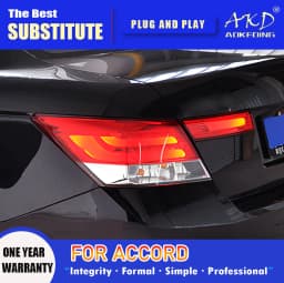AKD Tail Lamp for Honda Accord LED Tail Light 2008-2012 Accord Rear Fog Brake Turn Signal Automotive Accessories