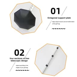 Golf Travel Bag Support Pole Telescopic Golf Bag Suppor Accessories Golf Club Bag Accessories Golf Support Stick Aluminum Alloy
