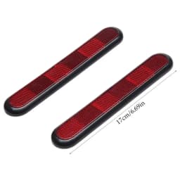 2pcs Oval Reflector Sticker Car Truck Safety Car Night Reflective Warning Plate Sticker Auto Truck Motorcycle Safety