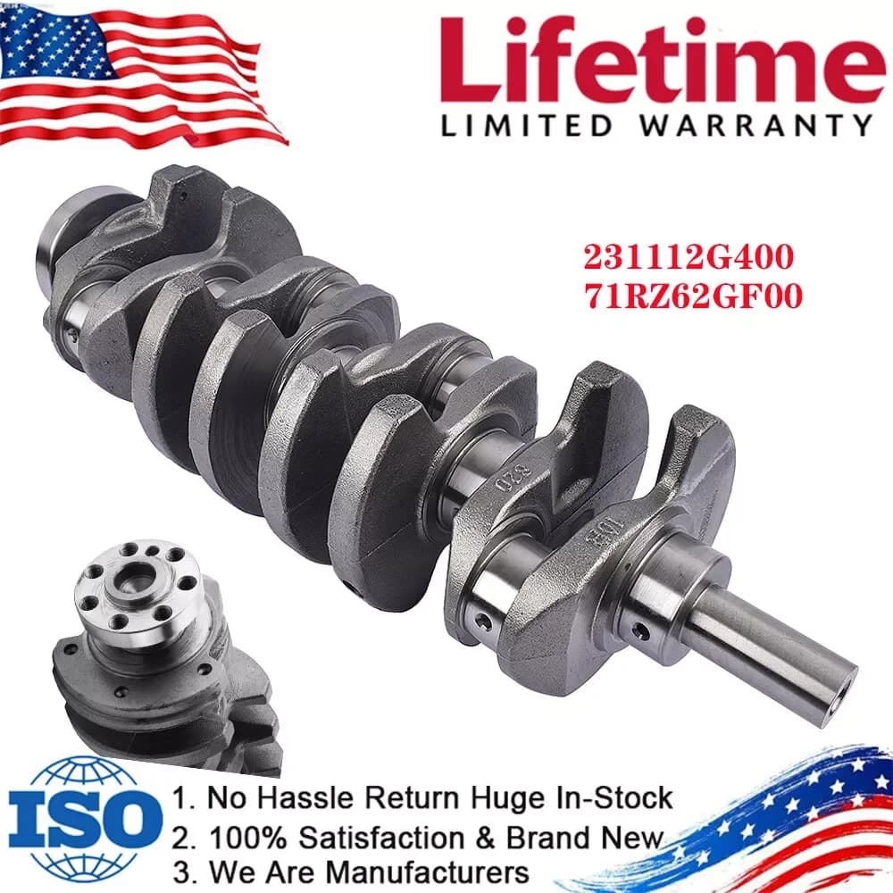 Carbole Crankshaft 71RZ62GF00 For 2010-2014 Hyundai Genesis Coupe Sonata Kia Optima 2.0L