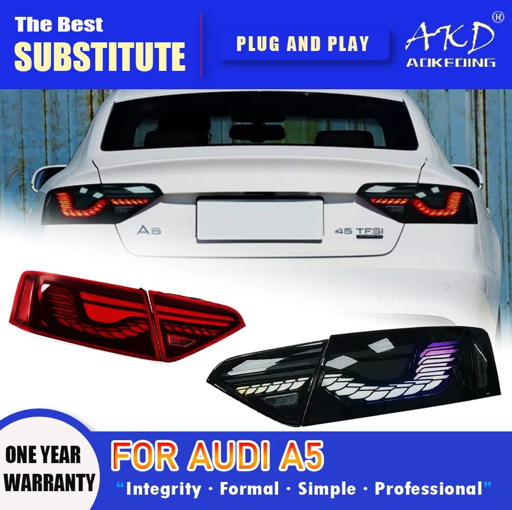 Tail Lamp For Car Audi A5 2008-2016 A5 Tail Lights Led Fog Lights DRL Day Running Light Tuning Car Accessories