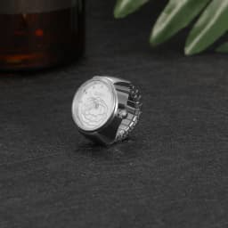 LANCARDO Trendy Fashion Finger Watch Flower Dial Elastic Stretchy Quartz Watch Rings Hip Hop Unisex Couple Fashion Jewelry