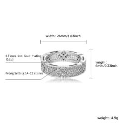 GUCY Fashion Wedding Ring For Women Micro Paved Cubiz Zircon Finger Rings Female Engagement Jewelry Accessories