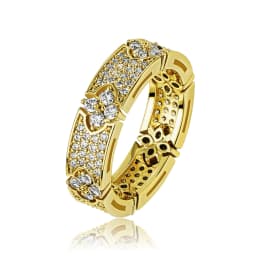 GUCY Fashion Wedding Ring For Women Micro Paved Cubiz Zircon Finger Rings Female Engagement Jewelry Accessories