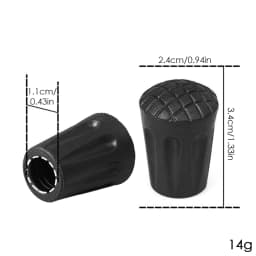 Trekking Pole Tips 6 Piece Walking Stick Tips Hiking Sticks Caps Ends Replacement Tip Protectors Shock Absorbing And Enhanced