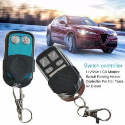 New 12/24V DC LCD Switch4Key Remote Control For Truck Air Heater Monitor Car Heater Accessories For Motorhome Trailer