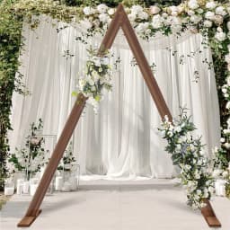 Triangle Arch Wooden Arch for Wedding Ceremony, Wooden Arch Decor Rustic Wedding Arch Decorations for Garden Wedding, Parties