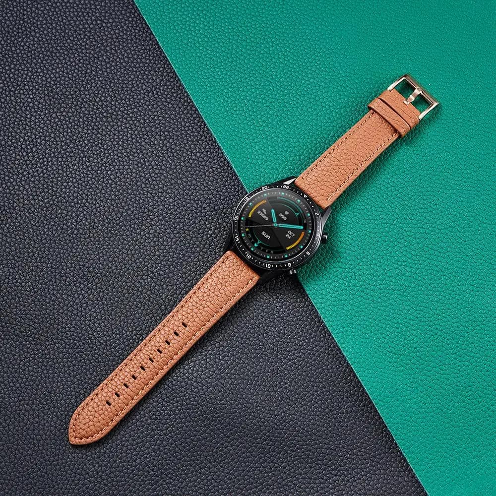 leather Strap for Samsung Galaxy watch 5 pro/5/4/Classic Active 2 bracelet for huawei GT/Amazfit-GTS-GTR-4-3-2-2e 20mm 22mm Band