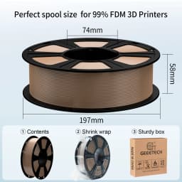 Geeetech Wood PLA 1kg 1.75mm Filament 3D Print Wire Vacuum Packaging Local Warehouses Colorful Plastic for FDM 3D Printer