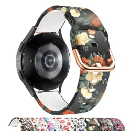 20mm Band For Samsung Galaxy Watch 4 5 44mm 40mm 4 classic accessories Sport Printed silicone bracelet Galaxy 5 pro 45mm strap