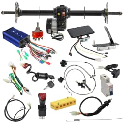 TDPRO 40‘’ Rear Drive Axle +72V 1500W Electric Differential Motor ATV UTV Go Kart Quad
