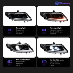 AKD Head Lamp for Honda CITY LED Headlight 2008-2014 Headlights CITY DRL Turn Signal High Beam Angel Eye Projector Lens