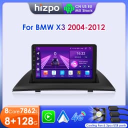 Hizpo Car Intelligent Systems For BMW X3 E83 2004 - 2012 Radio Stereo Receiver Wireless CarPlay Android Auto No 2 din 2din DVD