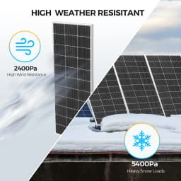120W 240W 360W 480W Tempered Glass Solar Panel Rigid Painel 12V 1-4pcs Windproof Anti-snow Anti-hail PV Panels Solar System
