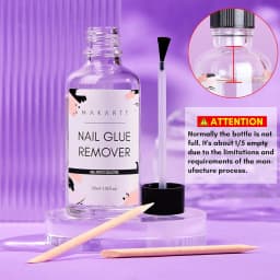 Makartt Nail Glue & Remover Kit – Super Strong Adhesive for Press-On Nails with 10ml or 50ml Glue Debonder, Easy Removal