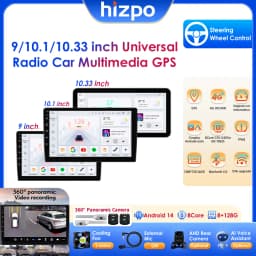 10.1" Wireless Carplay Android Auto Universal Car Radio Multimedia Player for VW Nissan Toyota Volkswagen Hyundai KIA GPS BT RDS