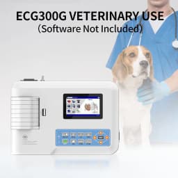 CONTEC Digital 3 Channel 12 Leads ECG/EKG Machine Human or Veterinary Use Electrocardiograph ECG300G